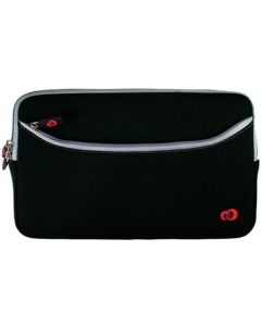 Kroo Double-Zipper Sleeve with Pocket Net Book PC (Black)