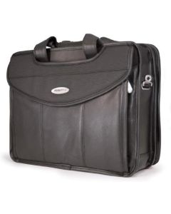 Mobile Edge Premium Leather V-Load Briefcase 2.0 for Laptops (MEVLLP)