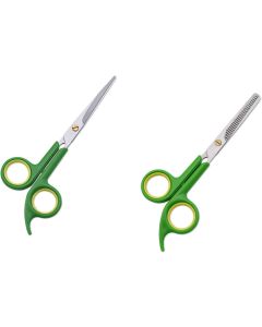 Hair Cutting Shears , Hair Cutting Scissors Hair Thinning Scissors for Men Women Kids,Hairdressing Shear Hair Scissors Green