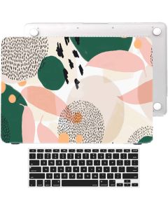 Hard Case for MacBook Pro 13 inch 2016-2020 Model A2289 A2251 A2159 A1989 A1706 A1708 w.Touch Bar Retina Display Rubberized Painting Art Print Protect Cover+Keyboard Skin (Abstract Leaf)