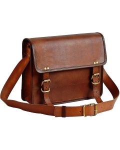 13" leather messenger bag laptop case office briefcase gift for men computer distressed shoulder bag