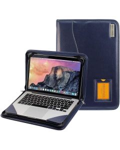 Broonel - Contour Series - Blue Heavy Duty Leather Protective Case - Compatible with HP Pavilion 15-cw1012na 15.6 Inch Full HD Touch-Screen Laptop