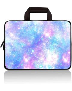 14 14.1" 14.2" 15" 15.4" 15.6" inch Inch Laptop Sleeve Case Protective Bag with Outside Handle,Ultrabook Notebook Carrying Case Handbag Compatible with Dell Toshiba HP Chromebook(Blue Galaxy)