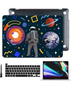 Batianda Case for Previous MacBook Pro 16 inch 2019 Release Model A2141, Hard Shell Case for Old MacBook Pro 16-inch Retina Display with Touch Bar & Touch ID, Astronaut Planet