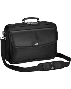 Targus Trademark Notepac Plus Carrying Messenger Bag with Shoulder Straps fit up to 16-Inch Laptop/Notebook, Black (CTM400)